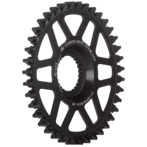 Foto de Gates Carbon Drive Polea de Correa - CDX:BLACK Fin Line | Centertrack | Front | Pinion - sin Guard