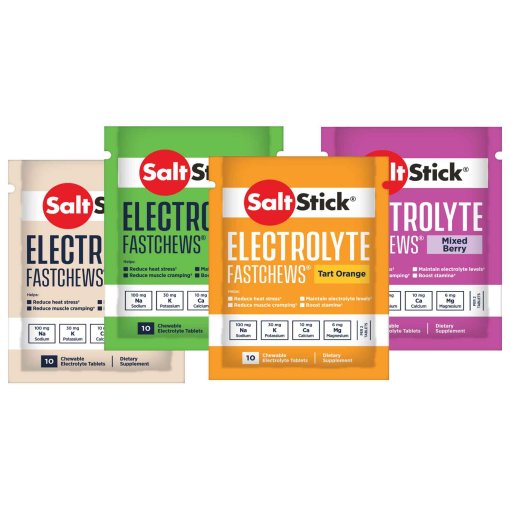 Immagine prodotto da SaltStick Compresse Masticabili di Elettroliti - FastChews - Pacchetto di Prova da 4 - 4x 10 pezzi