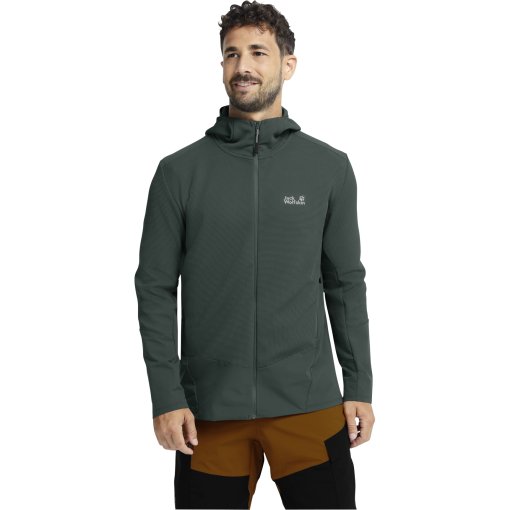 Productfoto van Jack Wolfskin Ridge Hike Full Zip Jas met capuchon Heren - sago palm