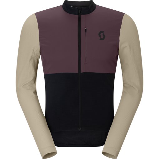 Picture of SCOTT Endurance Warm Longsleeve Jersey Men - black/cocoa red