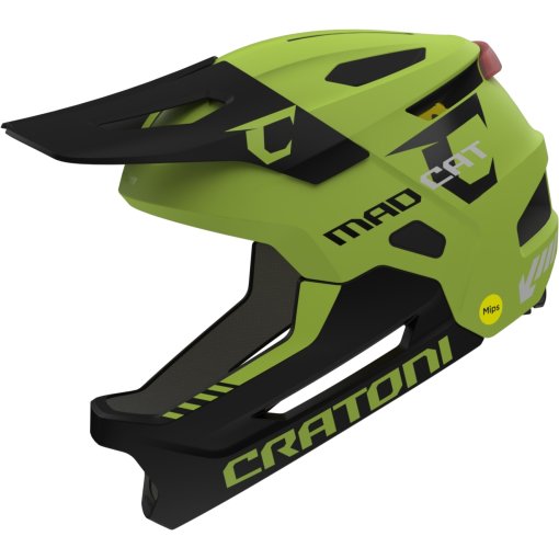 Foto de CRATONI Casco Bicicleta Niño - MadCat MIPS - lime-black matt