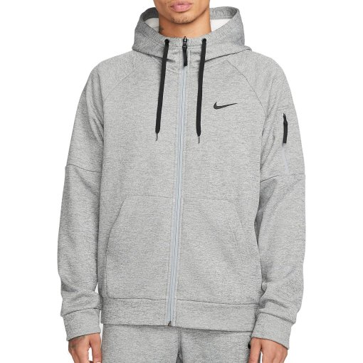 Foto de Nike Chaqueta con Capucha Hombre - Thermo-FIT Fitness - dark grey heather/particle grey/black DQ4830-063