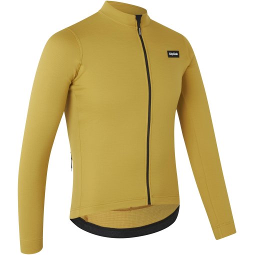 Foto de GripGrab Maillot de Manga Larga Térmico Hombre - EXPLR Merinotech - Mustard Yellow