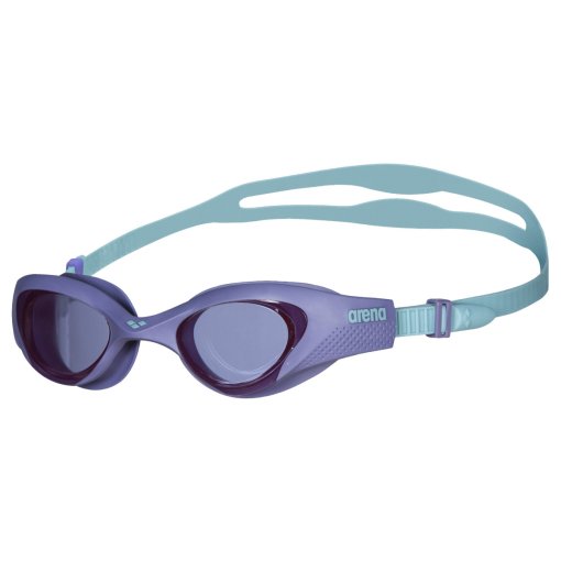 Produktbild von arena The One Schwimmbrille Damen - Smoke/Violett/Türkis