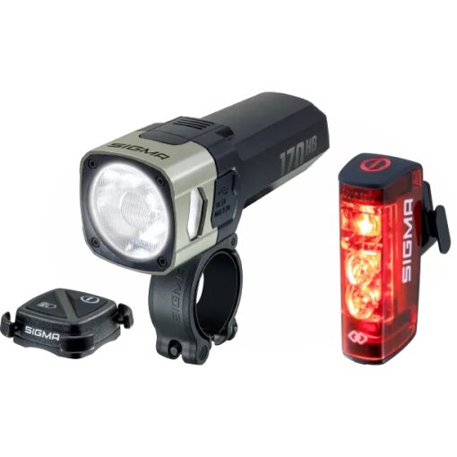 Picture of SIGMA Aura 170 HB Link Front Light + Hiro 50 Link Rear Light