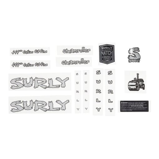 Imagen de Surly Juego de Calcas para Cuadro Steamroller - plata
