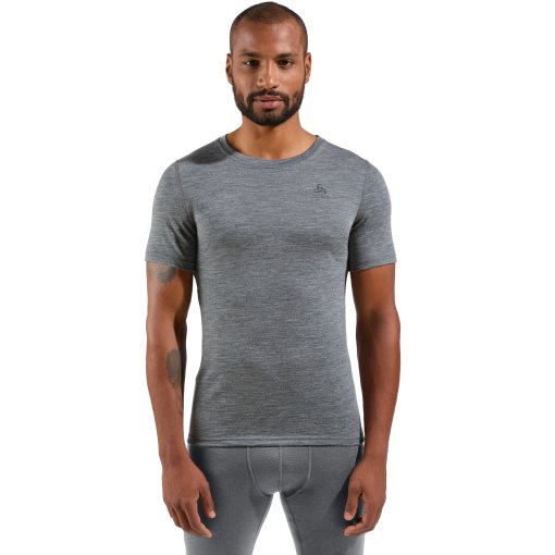 Foto de Odlo Camiseta Interior Hombre - Natural Merino 200 Crew Neck - odlo steel grey melange