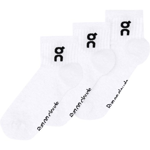 Foto de On Calcetines Medianoss - Logo Sock Mid 3-Pack Unisex - Blanco