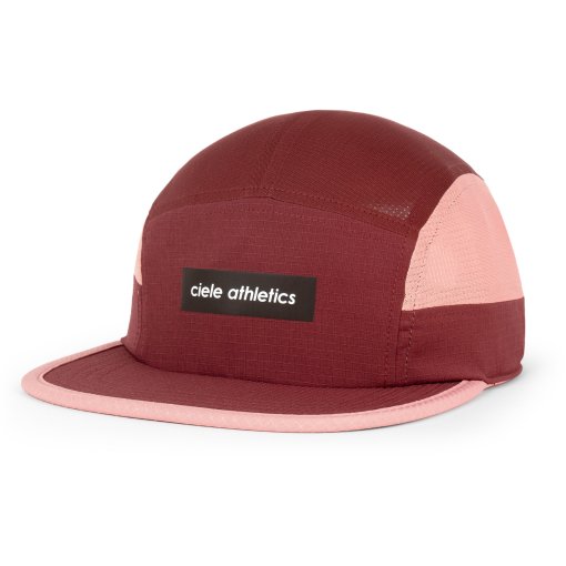 Photo produit de Ciele Athletics GOCap - Field Iconic Bar bonnet de course - andorra rosedawn