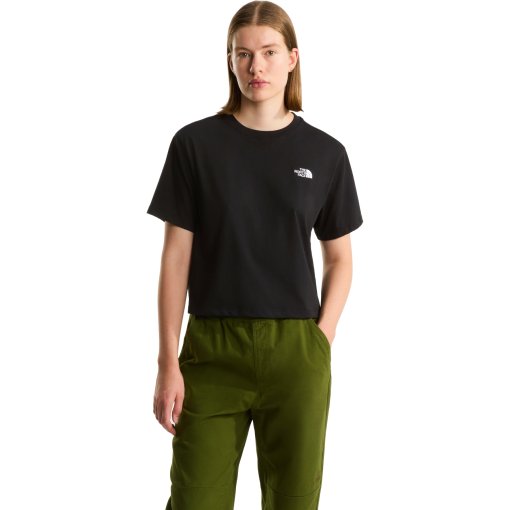 Image de The North Face Evolution Simple Dome Cropped Relaxed T-shirt femme - TNF Black