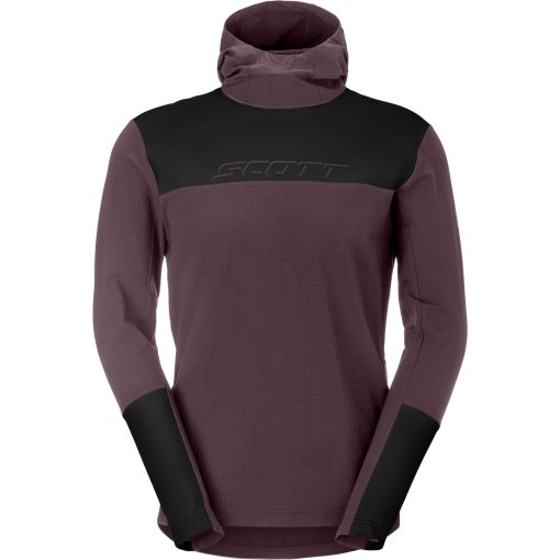 Picture of SCOTT Vertic Pro Warm Hoodie Men - cocoa red/black