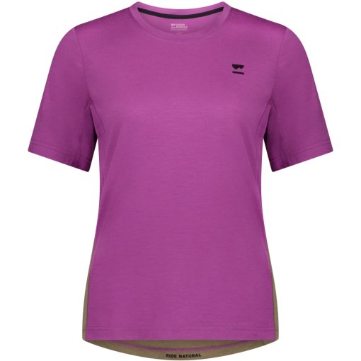 Produktbild von Mons Royale Tarn Merino T-Shirt Damen - purple bolt / walnut