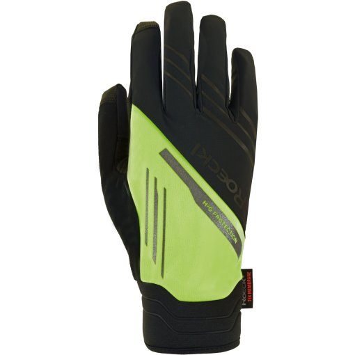 Sikma Guanti Da Ciclismo Invernali Uomo – Modello Windstopper Full Finger – Termici E Antivento – Palmo Silicone Antiscivolo – Taglia S/M – Nero/Giallo
