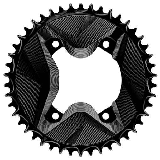 Produktbild von Alugear AERO Kettenblatt - Gravel | 4x BCD 110 (Shimano GRX) | 1x 11/12s - rund | schwarz