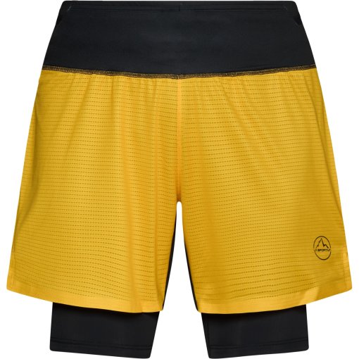 Foto de La Sportiva Pantalones Cortos Hombre - Ultra Distance 5&#039;&#039; - Amarillo/Negro