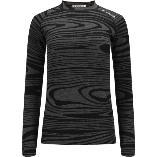 Produktbild von Aclima WarmWool Crewneck Langarmshirt Damen - black motion