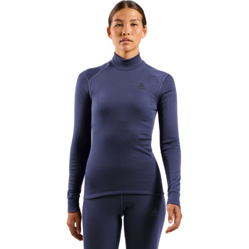 Foto de Odlo Camiseta Interior Manga Larga Mujer - Active Warm Turtleneck - skipper blue