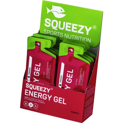 Productfoto van Squeezy Energy Gel Tomaat - Koolhydraatgel - 12x30g