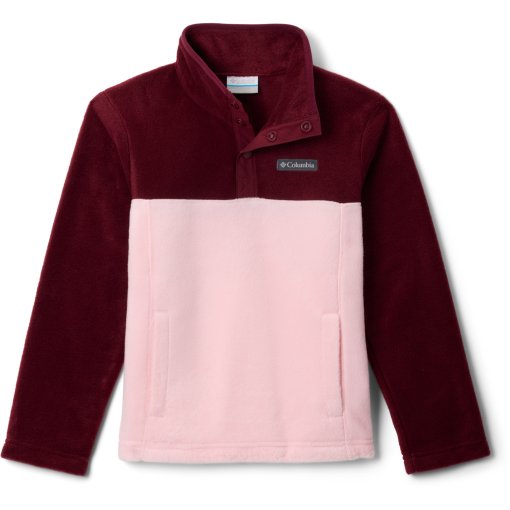 Foto de Columbia Jersey Polar Niños - Steens Mountain II 1/4 Snap - Satin Pink/Rich Wine