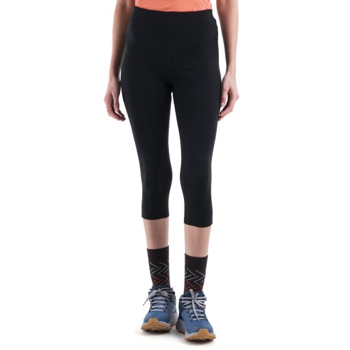 Photo produit de Icebreaker Legging 3/4 Femme - Merino 260 Fastray II 20&quot; High Rise - Noir