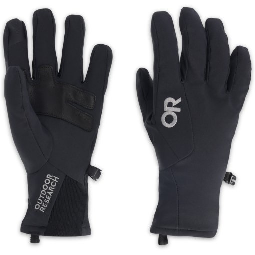 Foto de Outdoor Research Sureshot Softshell Guantes de dedos completos para mujer - solid black