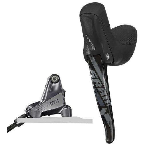 Immagine prodotto da SRAM Force1 / CX1 Moto Leva del freno + freno a disco idraulico - Flat Mount - sinistra | posteriore - grigio/nero