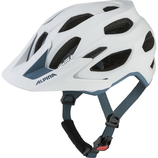 Photo produit de Alpina Carapax 2.0 Casque vélo - white pebble blue matt