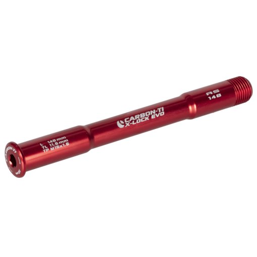 Foto de Carbon-Ti X-Lock EVO Eje pasante - 15x110mm - X-RockShox - M15x1.5mm - Longitud 148mm - rojo