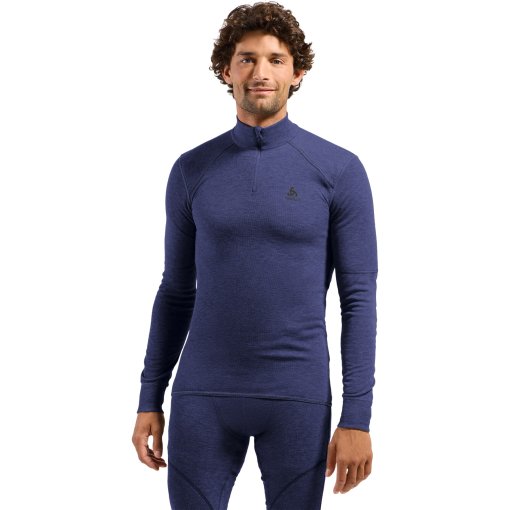 Foto de Odlo Camiseta Interior Manga Larga Hombre - Active X-Warm Half-Zip Turtleneck - skipper blue