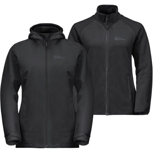 Foto de Jack Wolfskin Chaqueta Mujer - Moonrise 3 en 1 - negro
