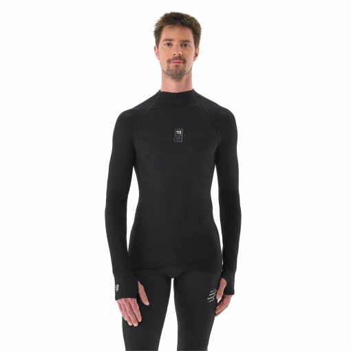 Foto de Compressport Camiseta de Manga Larga Hombre - 3D Thermo 110g - negro