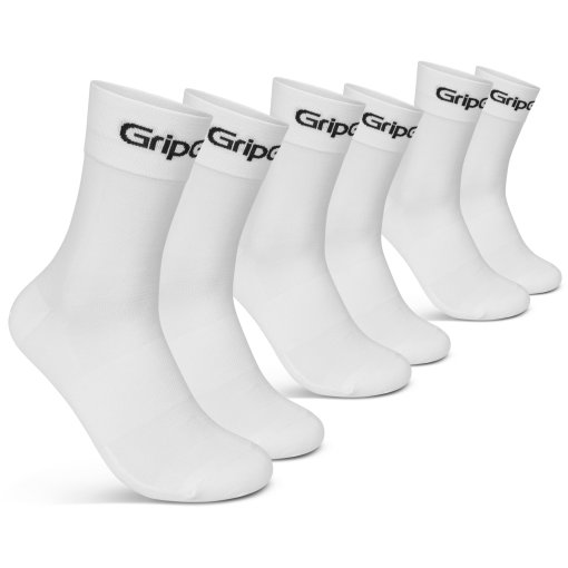 Productfoto van GripGrab RIDE Regular Cut Sokken 3-pack - White