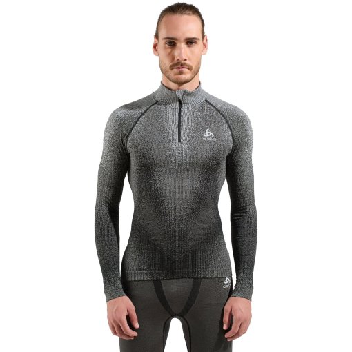 Foto de Odlo Camiseta Interior Manga Larga Hombre - POW Blackcomb Half-Zip - negro