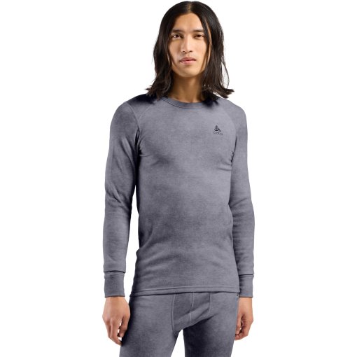 Immagine prodotto da Odlo Maglia Base Layer Uomo - Odlo x POW Collective Voices Active Warm con stampa - skipper blue