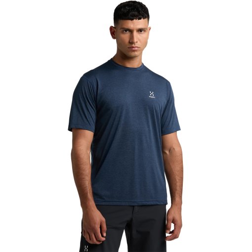 Photo produit de Haglöfs T-Shirt Homme - Ridge Hike - tarn blue solid 45W