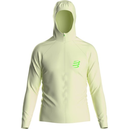 Foto de Compressport Chaqueta Hombre - Hurricane Waterproof 10/10 - lime cream/neon green