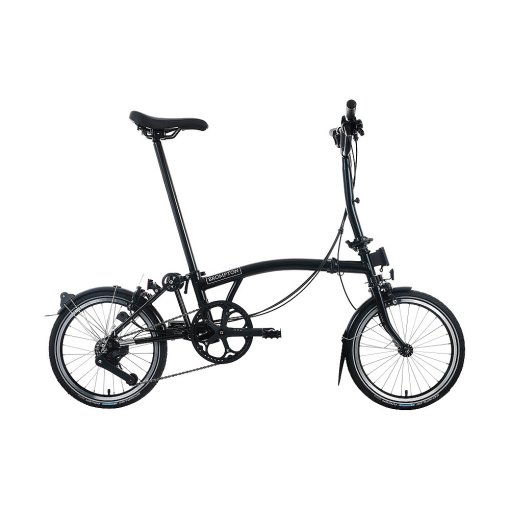 Produktbild von Brompton C Line Advanced - 12-Speed - Mid Bar - Extended Seatpost - Rear Rack &amp; Dynamo - 16&quot; Faltrad - 2026 - black matt