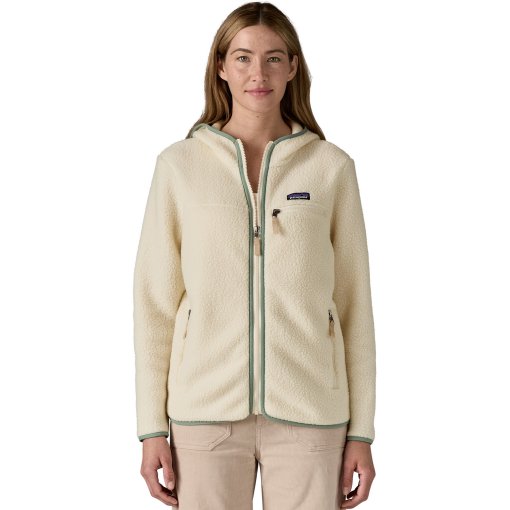 Foto de Patagonia Chaqueta con Capucha Mujer - Retro Pile - Natural w/Ellwood Green