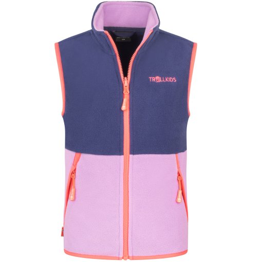 Foto de Trollkids Chaleco Niño - Kjerag - Deep Violet/Light Violet/Coral Pink