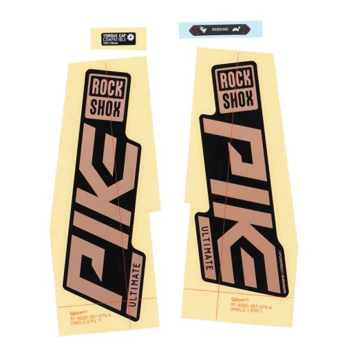 Immagine prodotto da RockShox Decal Kit per 27.5/29&quot; Pike Ultimate - matte copper foilper high gloss black (2021)
