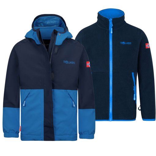 Image de Trollkids Veste 3 en 1 Enfant - Kjerag - Navy/Medium Blue