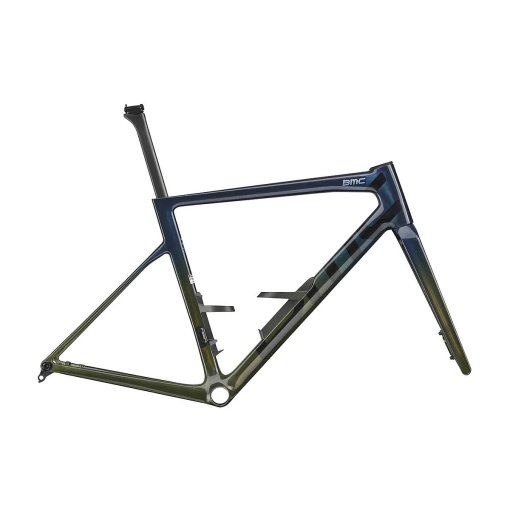Produktbild von BMC TEAMMACHINE SLR 01 - Carbon Rahmenset - 2027 - blue glitter carbon / lime carbon