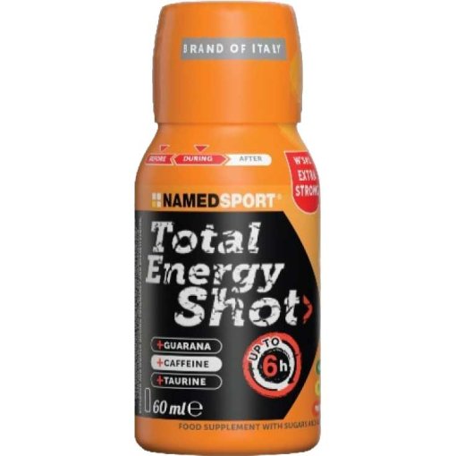 Produktbild von NAMEDSPORT Total Energy Shot Orange - Nahrungsergänzung mit Koffein - 60ml