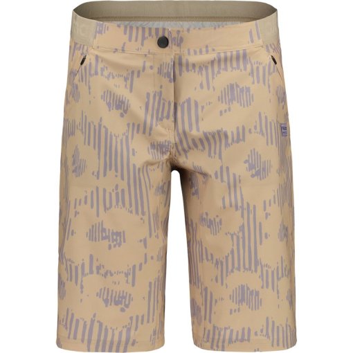 Foto de Maloja Pantalones Cortos Ciclismo Mujer - AnemonaM. Printed Cycle - gravel stripeflower 1127