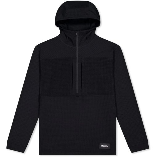 Foto de Mons Royale Camiseta de Manga Larga Hombre - Offgrid Merino Fleece 1/2 Zip - negro