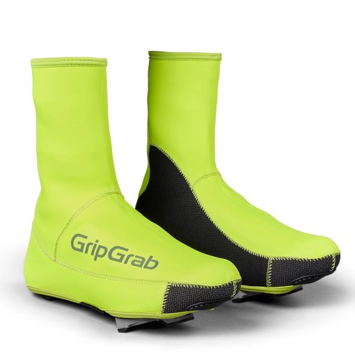 Picture of GripGrab PACR Waterproof Winter Road Shoe Covers - Yellow Hi-Vis