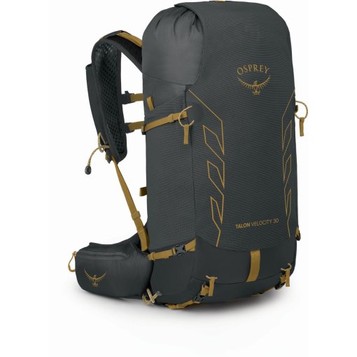Foto de Osprey Mochila - Talon Velocity 30 - S/M - Dark Charcoal/Tumbleweed Yellow