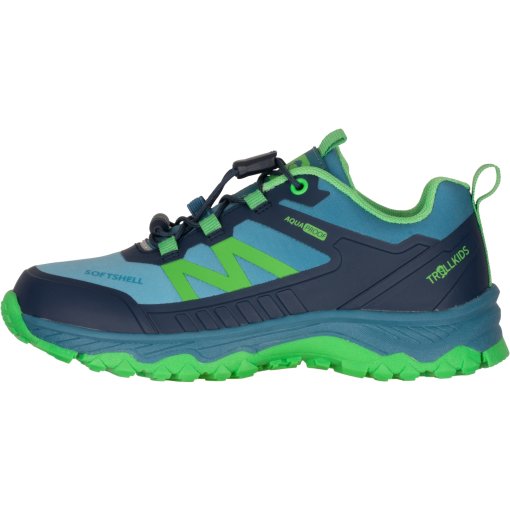 Photo produit de Trollkids Sirdal Low Chaussures de randonnée pour enfants - Mystic Blue/Fresh Green