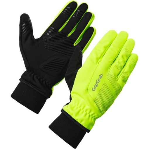 Produktbild von GripGrab RIDE II Winddichte Winter Handschuhe - Yellow Hi-Vis
