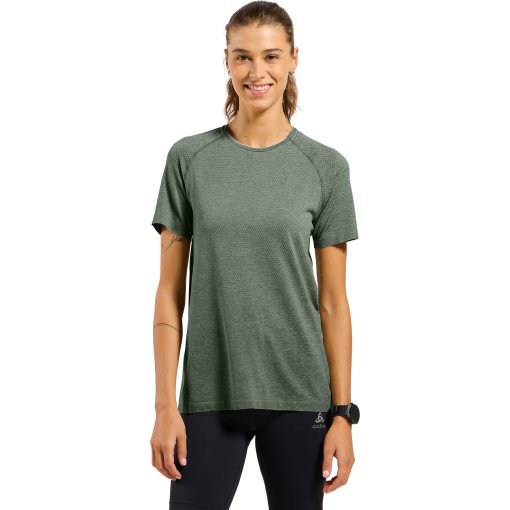 Foto de Odlo Camiseta Running Mujer - Essentials Seamless - shadow melange